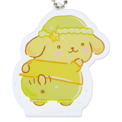 Sanrio Pompompurin Acrylic Keychain & Shining Stand