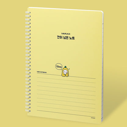 Lululala Wide-Ruled Notebook (10mm Spacing)