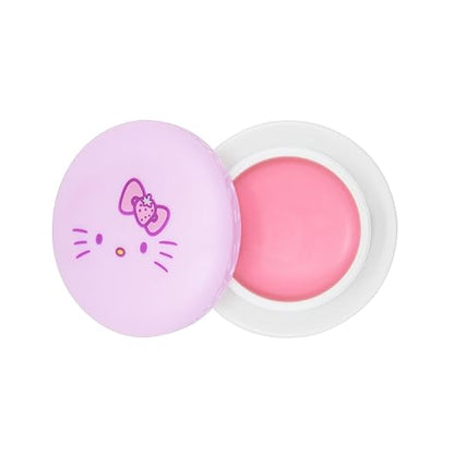 [The Crème Shop] Hello Kitty | Macaron Lip Balm (Strawberry Rose Latte)