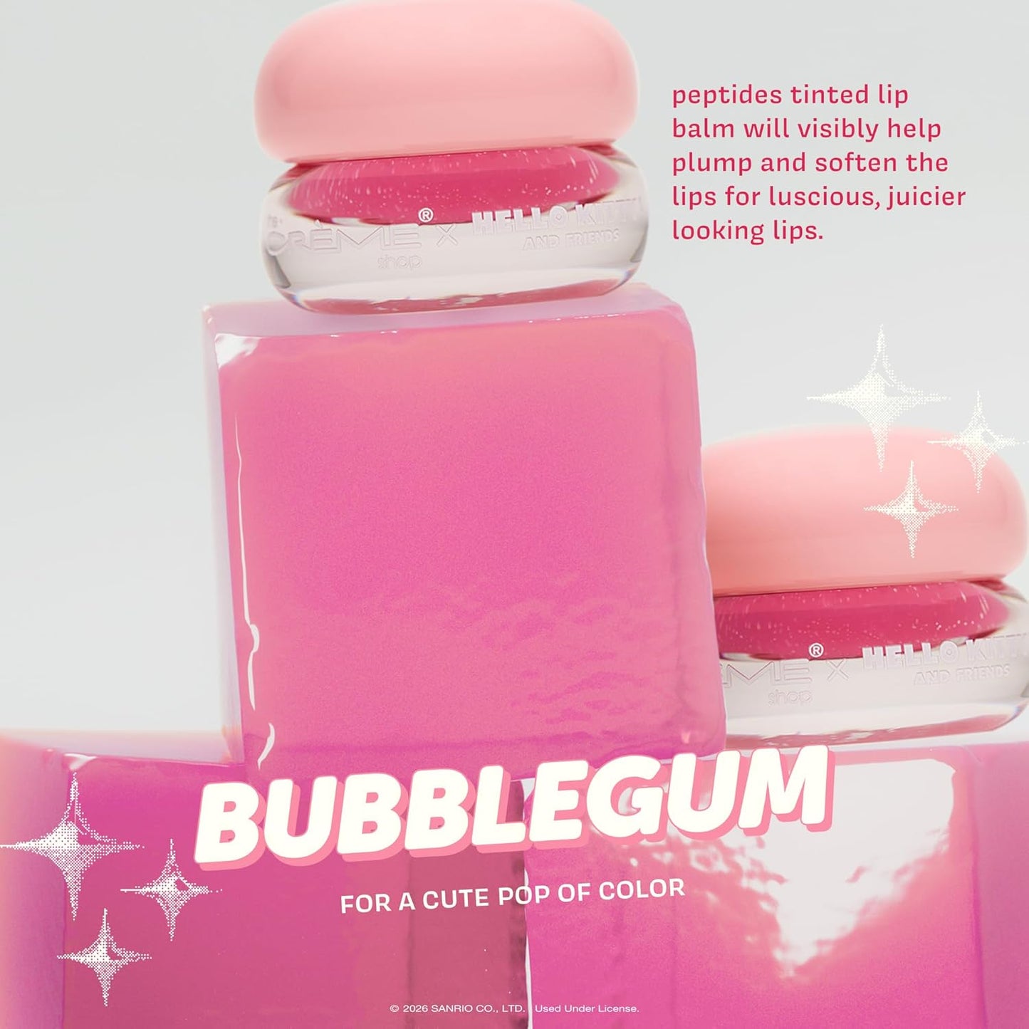 [The Crème Shop] My Melody | Gloss Jelly Lip Glaze (Bubblegum)