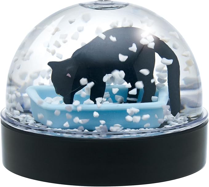 Clever Idiots Inc. Cat Litter Snow Globe 1Pc Random Blind Box