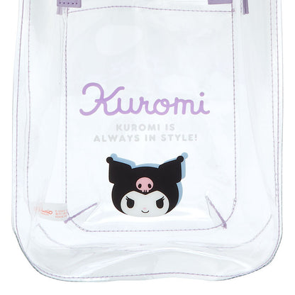 Clear Handbag with Shoulder Strap Kuromi Sanrio