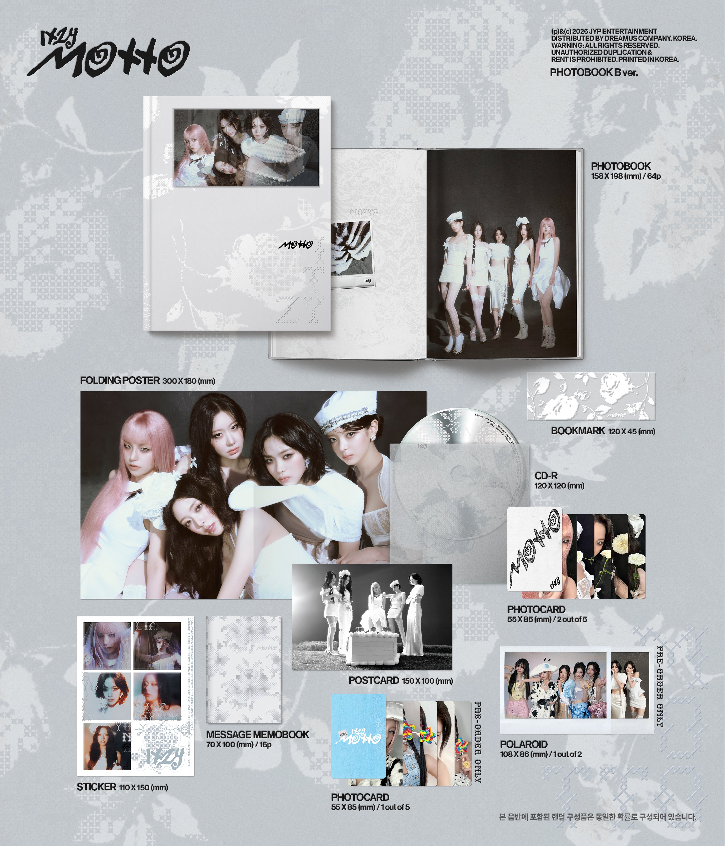 ITZY MOTTO サノク 1週目 イェジ トレカ MBC ITZY] Motto (PHOTOBOOK Ver.) – TeeHeeKorea