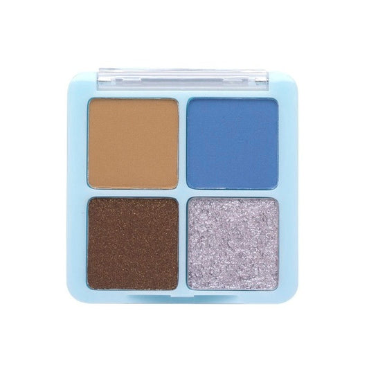 [The Crème Shop] Cinnamoroll | Blueberry Skies On The Go Quad Eyeshadow Palette