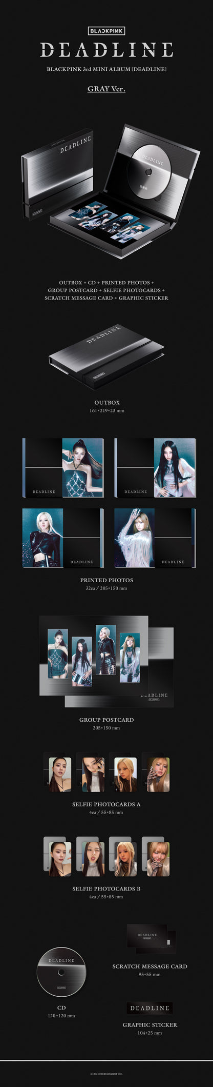 [BLACKPINK] DEADLINE (GRAY Ver.)