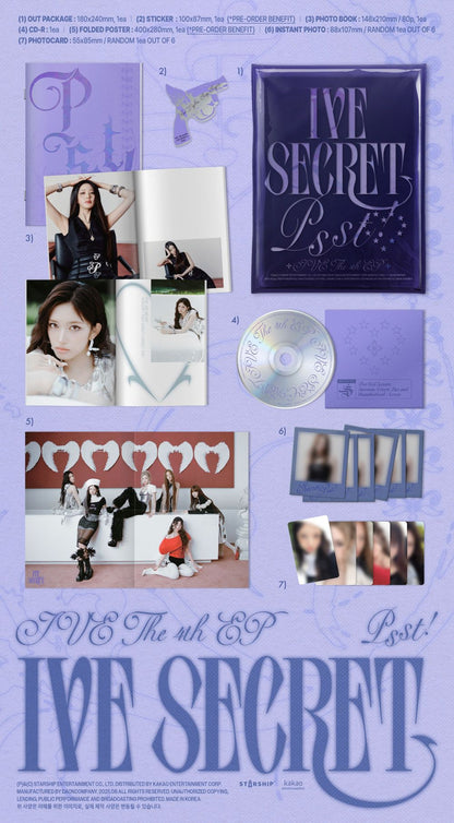 [IVE] IVE SECRET (Shh! / Gasp! / Psst! Ver.)