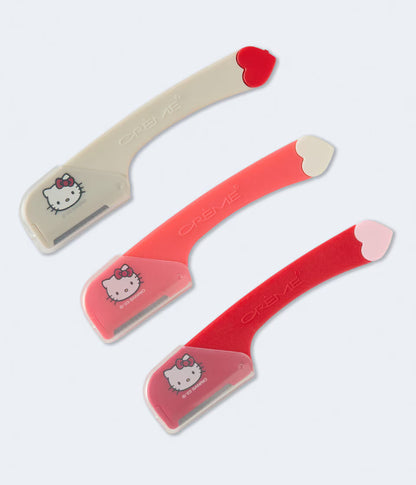 [The Crème Shop] Hello Kitty | Prepped Up! Dermaplane & Sculpt Razors (Red)