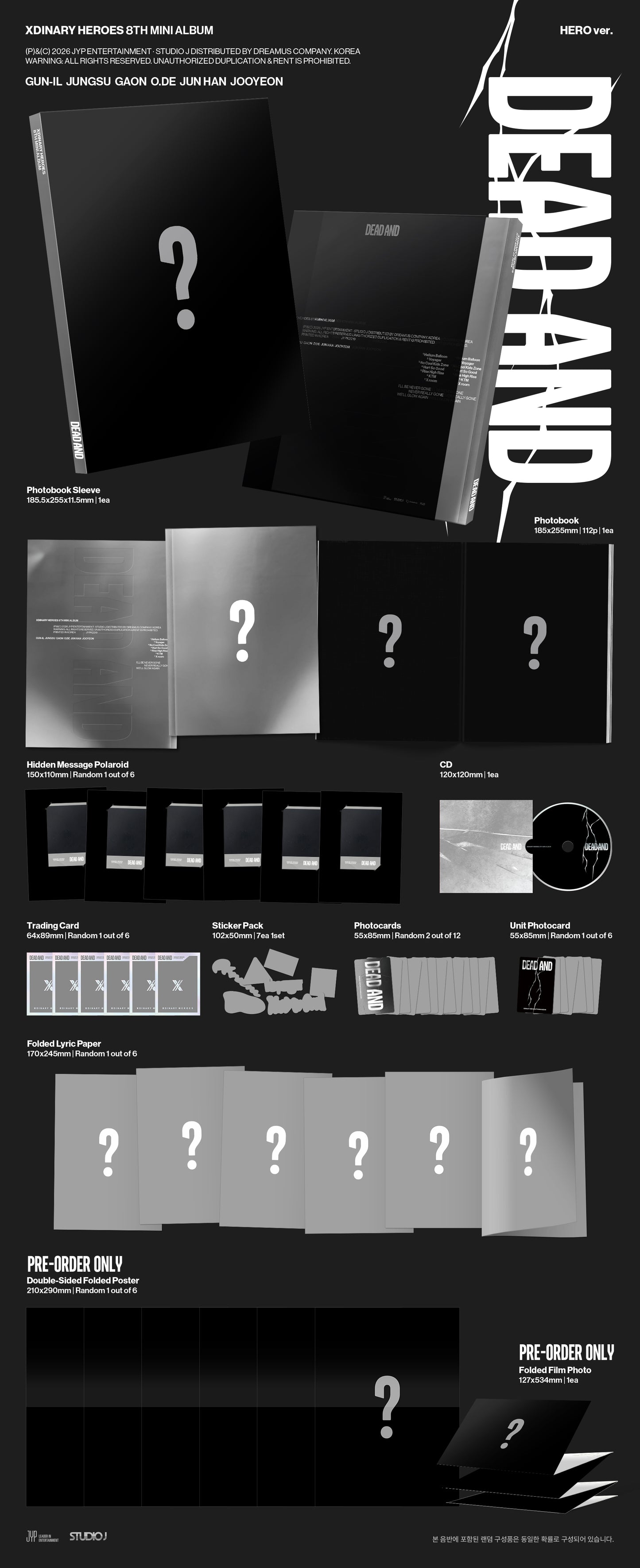 [Xdinary Heroes] DEAD AND (Photobook Ver.)