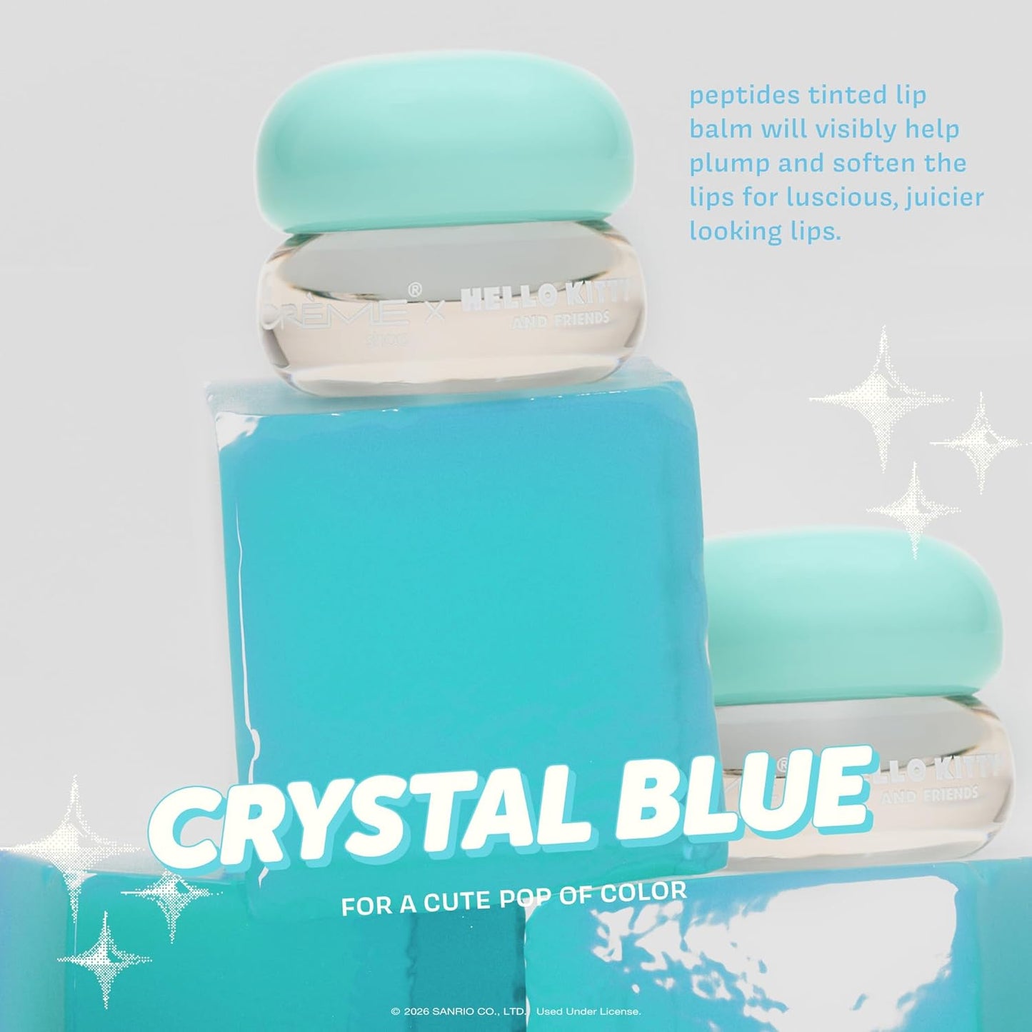 [The Crème Shop] Cinnamoroll | Gloss Jelly Lip Glaze (Crystal Blue)