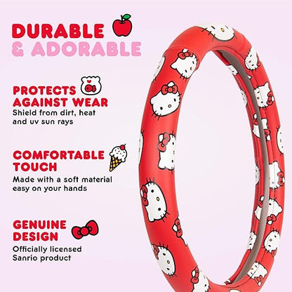 Carbella Hello Kitty Steering Wheel Cover - Red
