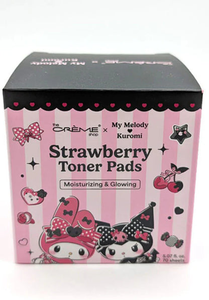 [The Crème Shop] My Melody & Kuromi | Strawberry Toner Pads