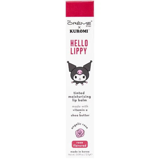 [The Crème Shop] Kuromi | Hello Lippy Moisturizing Tinted Lip Balm (Angelic Rose)