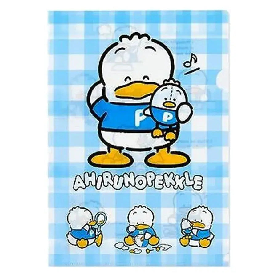 Sanrio Clear File Set of 2 Ahiru no Pekkle