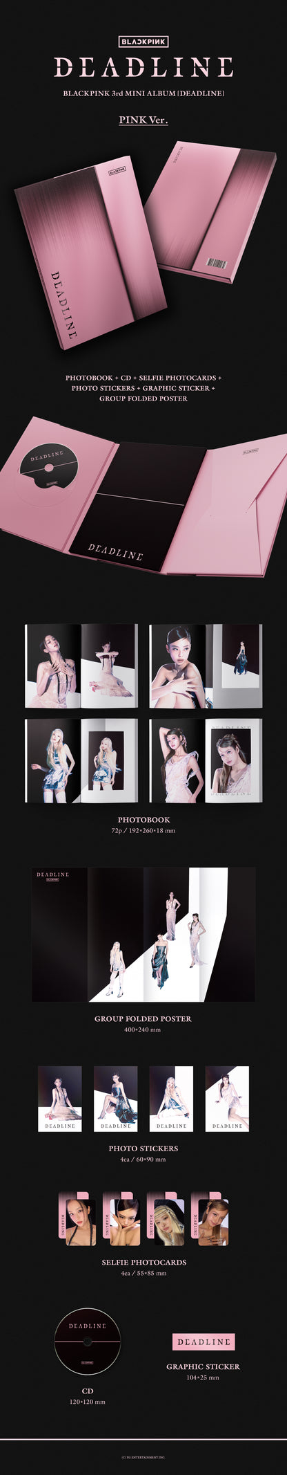 [BLACKPINK] DEADLINE (BLACK Ver. / PINK Ver.)