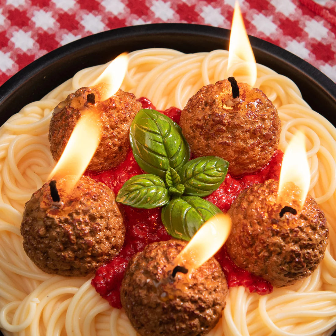 Spaghetti and Meatballs Candle