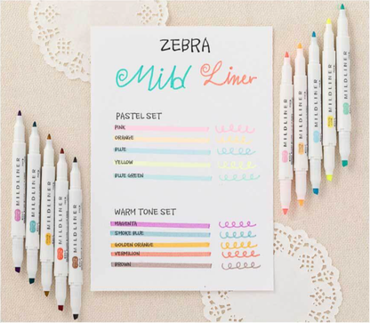 Zebra Mildliner 3-Color Set