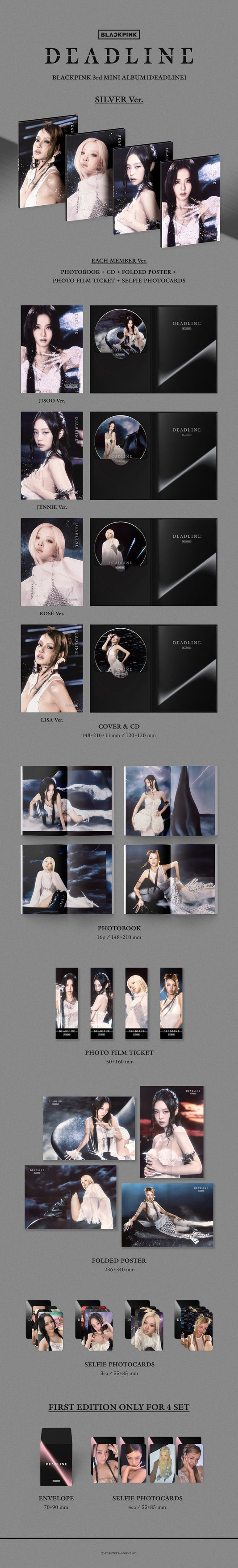 [BLACKPINK] DEADLINE (SILVER Ver.)