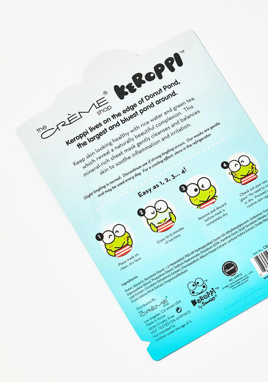[The Crème Shop] Keroppi | Sooper Soothe Sheet Mask