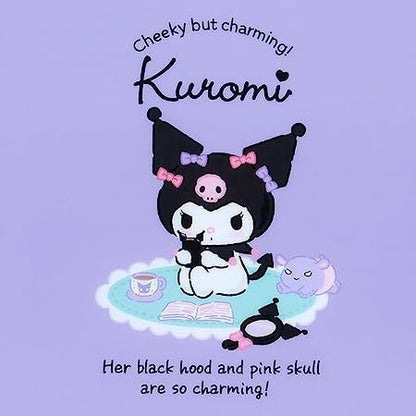 Sanrio Clear File with Fastener Pocket - Kuromi