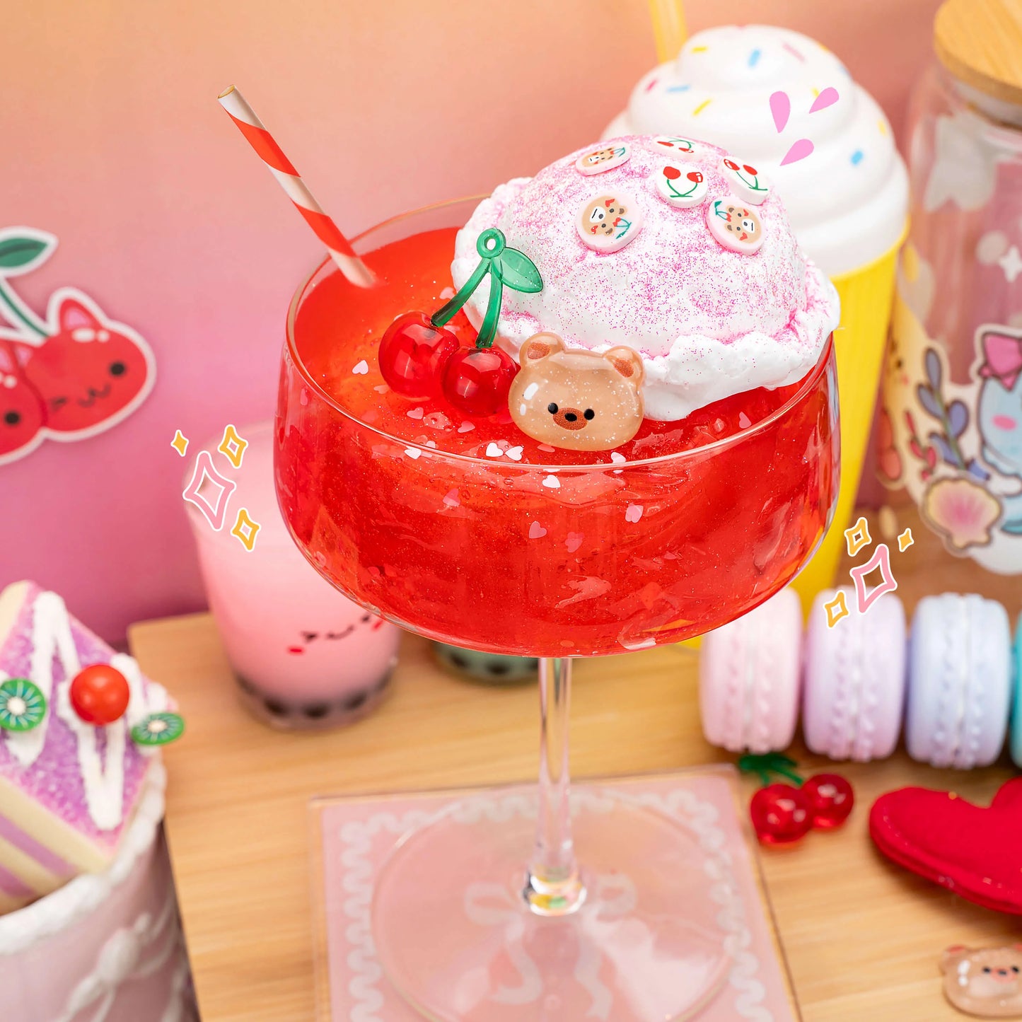 Bears Best Shirley Temple Float 2 Slimes In 1 Signature Dome™ Slime