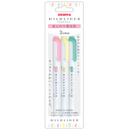 Zebra Mildliner 3-Color Set