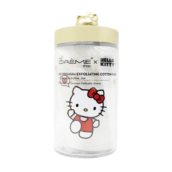 [The Crème Shop] Hello Kitty Chic Reusable Jar + Cotton pads