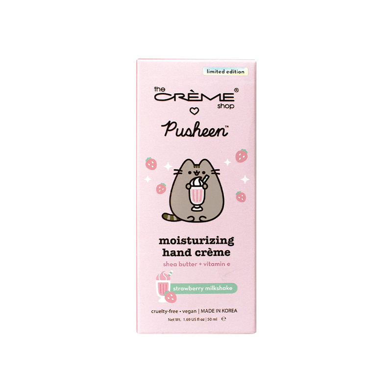 [The Crème Shop] Pusheen Moisturizing Hand Creme - Strawberry Milkshake
