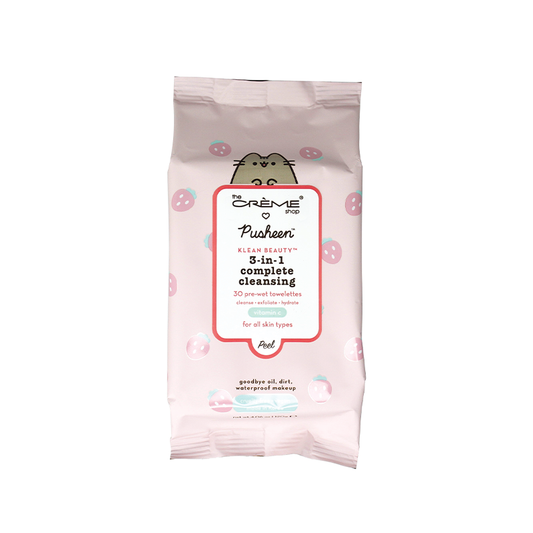[The Crème Shop] Pusheen 3-in-1 Complete Cleansing Towelettes