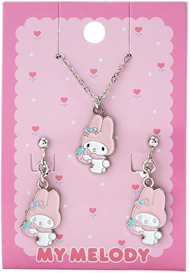 Sanrio Accessory Set Necklace & Clip-On Earrings