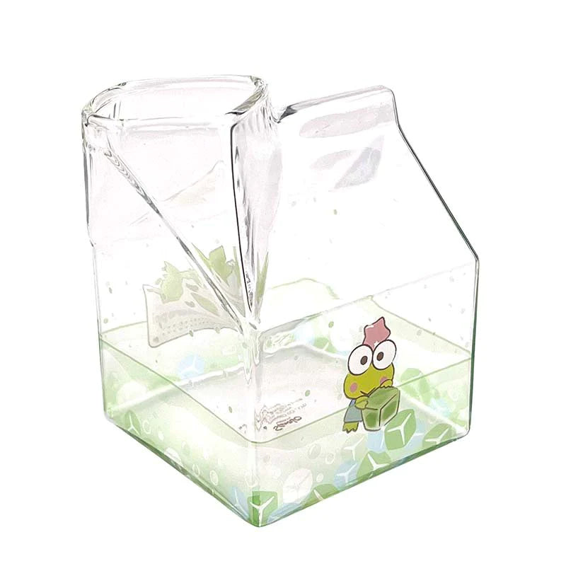 Sanrio Milk Carton Shaped Cup - Keroppi