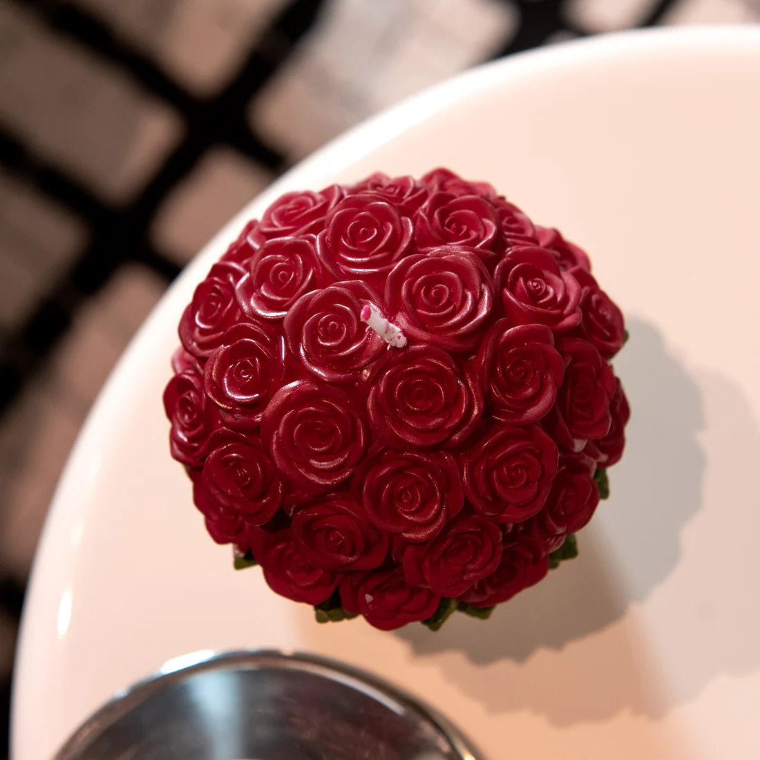 Rose Bouquet Candle with 33 Roses