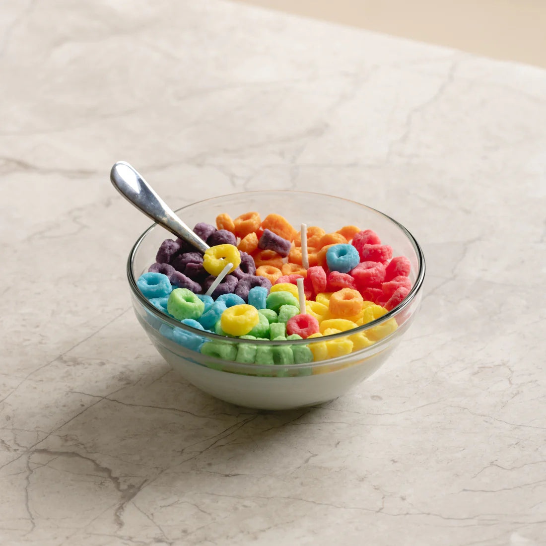 Fruit Loops Cereal Candle