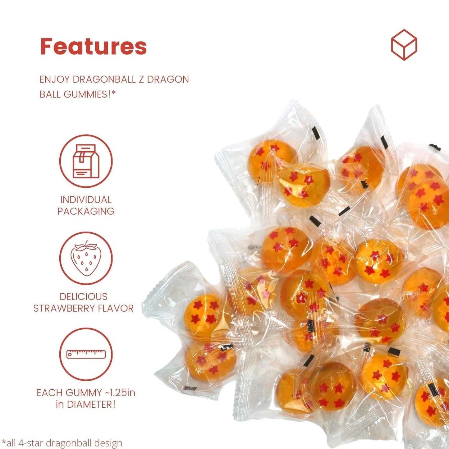 Dragon Ball Z Dragon Ball Gummies Candy in Pouch