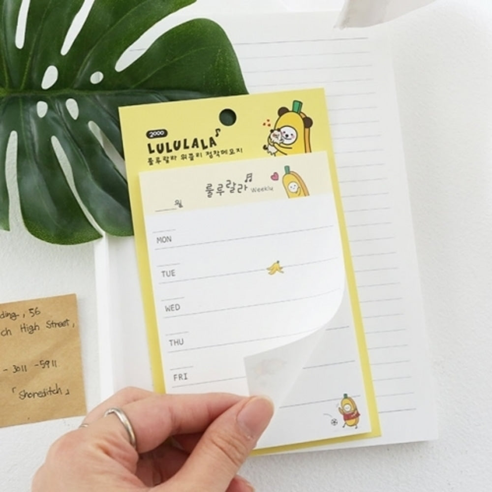 Lululala Weekly Sticky Notes