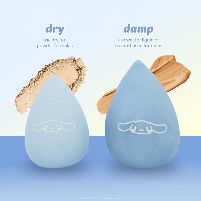 [The Crème Shop] Cinnamoroll Edge Cut Blending Sponge Duo