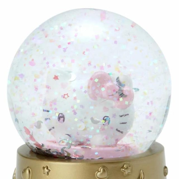 Hello Kitty Mini Pink Sparkling Snow Globe 50th Anniversary