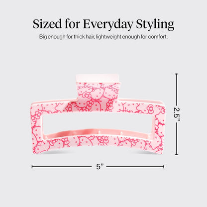 Hello Kitty x Kitsch Recycled Jumbo Open ClawClip-Pink Kitty