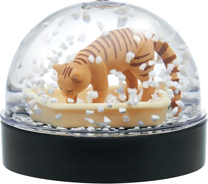Clever Idiots Inc. Cat Litter Snow Globe 1Pc Random Blind Box
