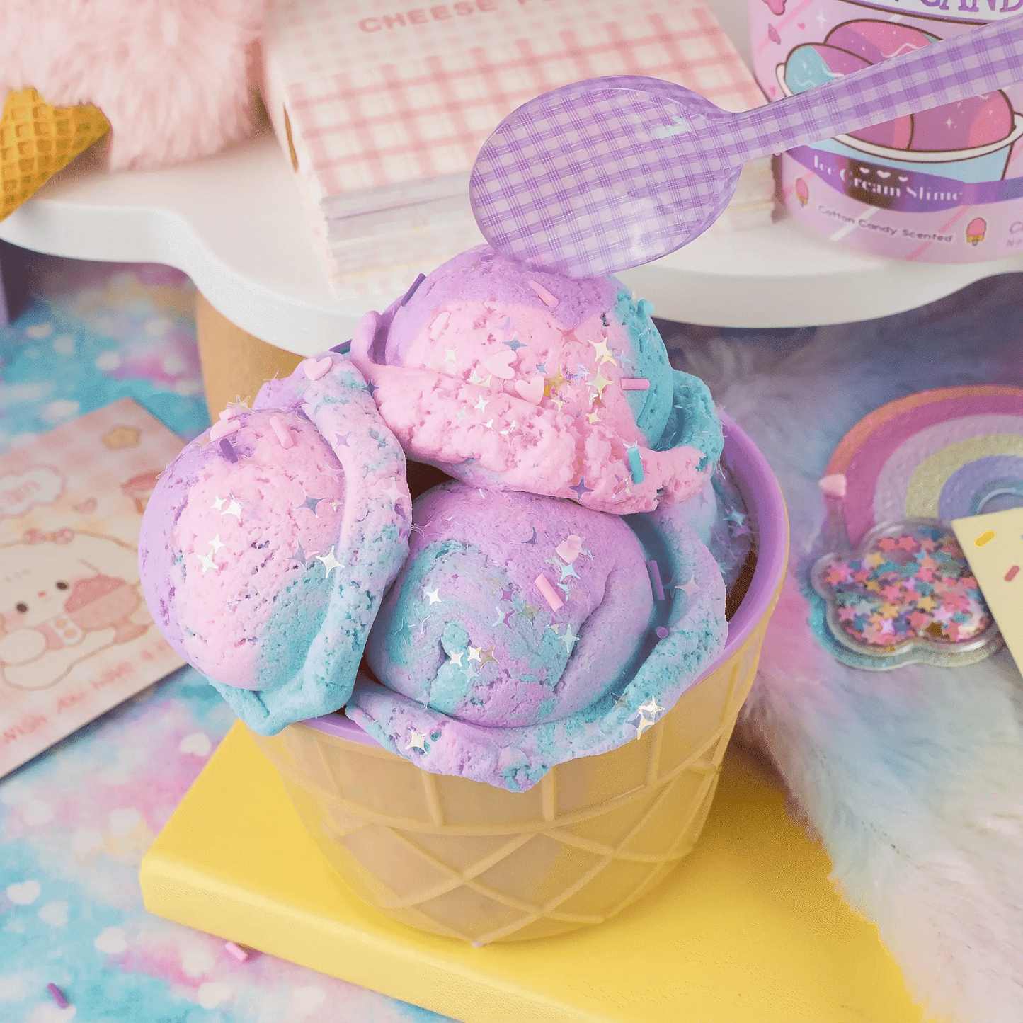 Cotton Candy Scented Ice Cream Pint Slime