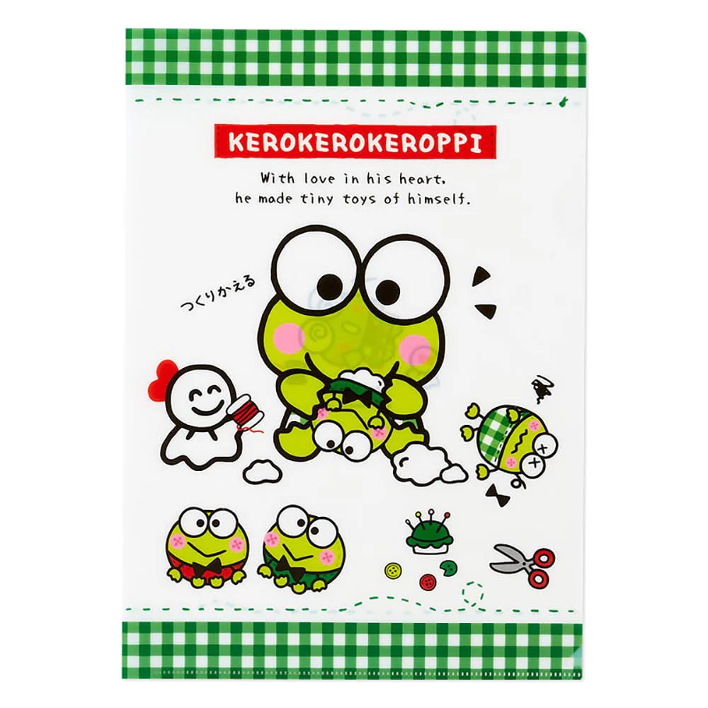 Sanrio Clear File Set of 2 KeroKeroKeroppi