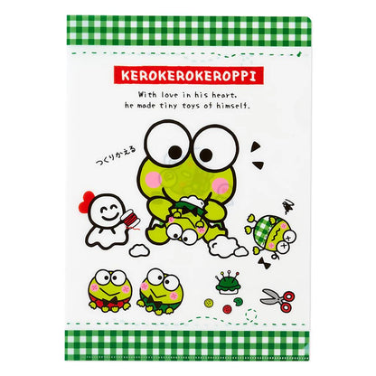 Sanrio Clear File Set of 2 KeroKeroKeroppi