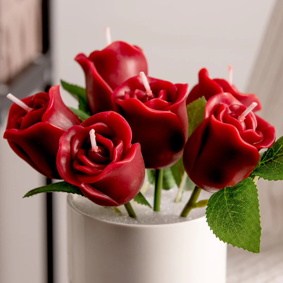 Single Rose Candle Stem