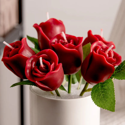 Single Rose Candle Stem