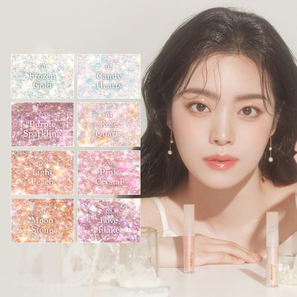 [Dasique] Starlit Jewel Liquid Glitter (01 Frozen Gold)