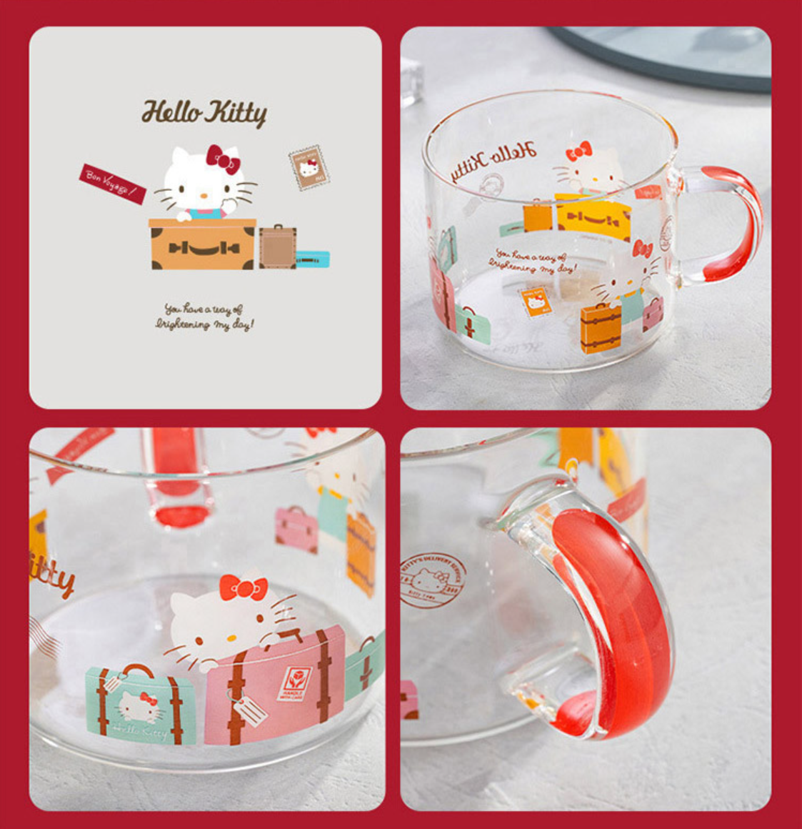 Sanrio Glass Mug Cup