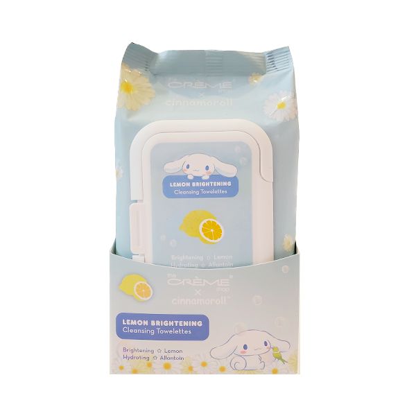 [The Crème Shop] Cinnamoroll Cleansing Towelettes 60CT (Lemon)