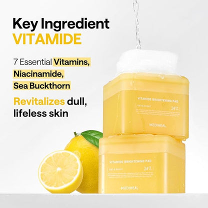 [MEDIHEAL] Vitamide Brightening Pad Skin Care 100pcs