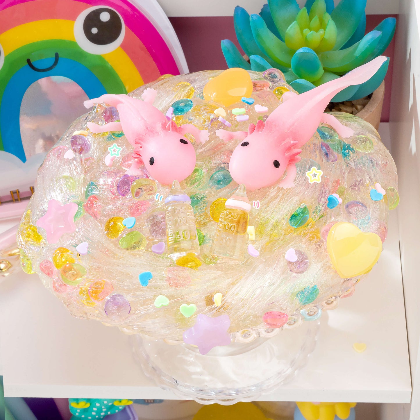 Baby Axolotl Clear Signature Dome™ Slime