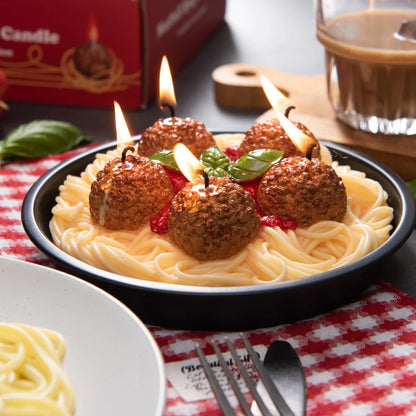 Spaghetti and Meatballs Candle