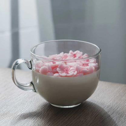 Cherry Blossom Sakura Petal Floral Candle